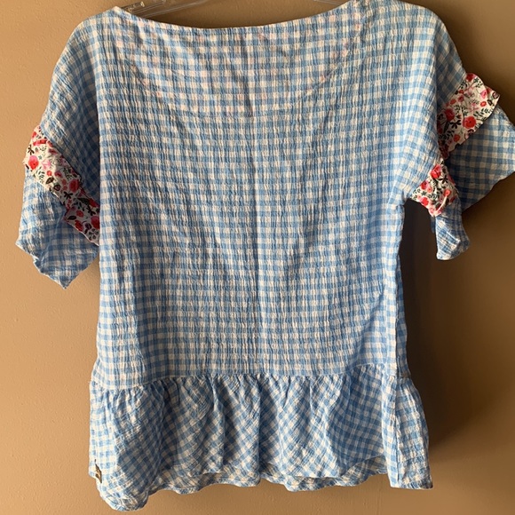 Matilda Jane blue gingham top xs - Picture 4 of 4